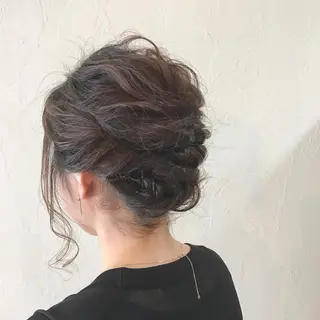ミディアム カラー ヘアアレンジ 前田 裕介のヘアスタイル