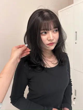 ミディアム レイヤー・ボブカット ／もえまる🌻のヘアスタイル