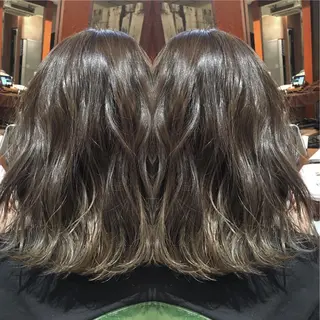 ミディアム カラー 宮下 浩一のヘアスタイル