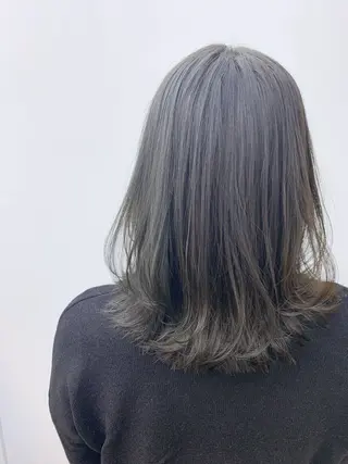 ミディアム カラー 縮毛矯正×髪質改善 店長　DAITOのヘアスタイル