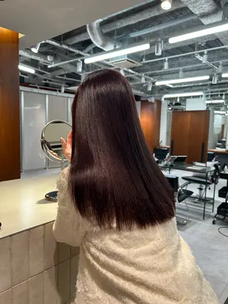 ロング FILMS haru 暖色/ぱつっとbobのヘアスタイル