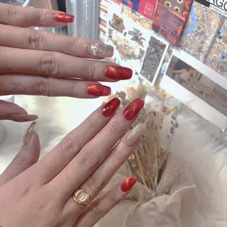 ミディアム ネイル Reonail 💕Kana💕のネイルデザイン