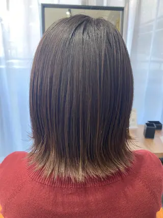 ミディアム へんみ みかのヘアスタイル