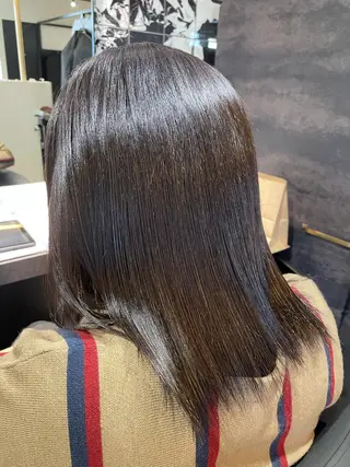 ミディアム カラー ショート/脱白髪染め ☆宇﨑悠実のヘアスタイル