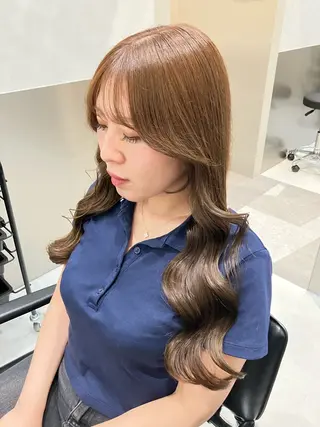 カラー 💖ブリーチなし透明 感💖ASAHIのヘアスタイル