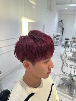 カラー メンズ 廣瀨 紅葉のヘアスタイル