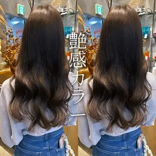 ロング カラー 縮毛矯正・似合わせ タナカ レイヤのヘアスタイル
