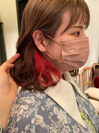 ミディアム カラー NATSUKI😸 ‪✂︎‬南森町美容室のヘアスタイル