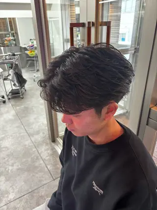 パーマ メンズ メンズ特化✨️ 韓国風パーマ🔥一八のヘアスタイル