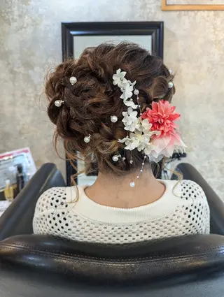 セミロング ヘアアレンジ Wakita Masakiのヘアスタイル