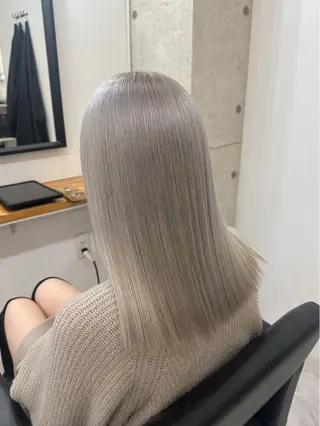 ミディアム カラー ヘアセット🎀透明感 カラーHiROEのヘアスタイル