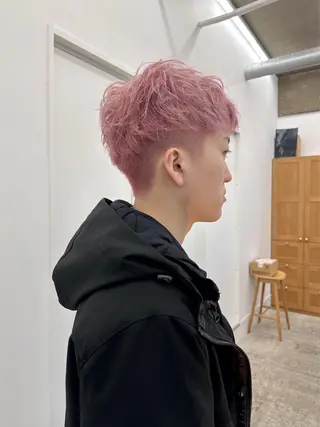 カラー メンズ amy.所属・メンズカットパーマ/ ブリーチ高柳将太のヘアスタイル