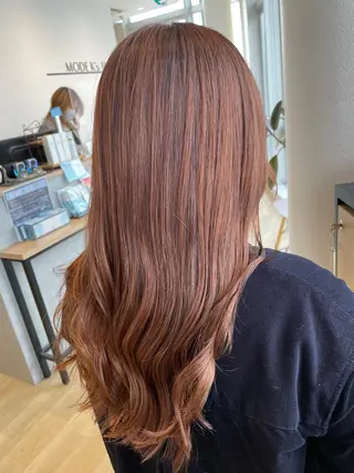 セミロング カラー 美髪形成！色素改善！ 秋田　和輝のヘアスタイル