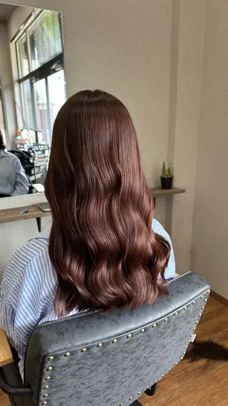 ロング カラー 鵜飼 真伍のヘアスタイル