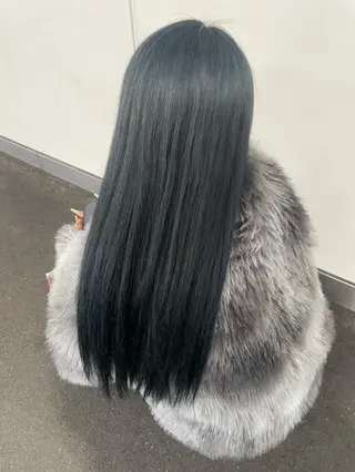 ロング カラー 河添 麗菜のヘアスタイル