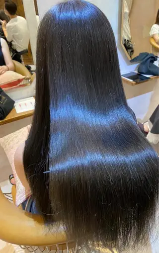セミロング 韓国風ヘア✻透明感 カラー✻yukaのヘアスタイル