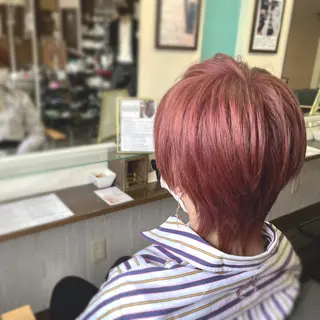 ショート カラー 大島 智志のヘアスタイル