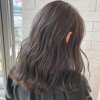 ミディアム カラー ノンダメージ髪質改善 カラー💎/KURAのヘアスタイル