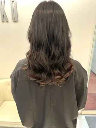 ロング パーマ デジタルパーマ 🌀ボブ　萩原　龍のヘアスタイル