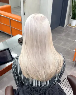 ロング カラー ブリーチ ハイトーン 特化🌈フジタハルキのヘアスタイル