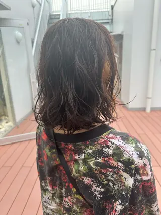 ミディアム カラー パーマ freelance lab所属・iizuka akiのヘアスタイル