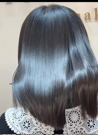 ミディアム カラー ヘアアレンジ キッズ 横浜関内髪質改善 re:Magoのヘアスタイル