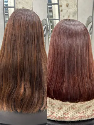 ロング カラー すぐ巻ける縮毛矯正 🍀勝倉　麗のヘアスタイル