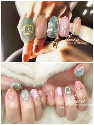 ネイル フルリール 【プライベートサロンのネイルデザイン