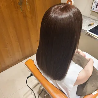 カラー セミロング 中井 啓悟のヘアスタイル
