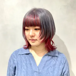カラー デザインカラー/パー マ🦖外岡咲希🦖のヘアスタイル