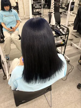 ミディアム カラー ヘアアレンジ AYUMI/赤み消し /ブラウンカラーのヘアスタイル