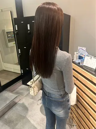 ロング カラー 中田 桃夏のヘアスタイル