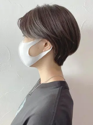 ショート カラー パーマ ヘアアレンジ ITbyALBUM 松戸のヘアスタイル