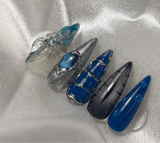 ネイル bijou nails　蓮のネイルデザイン