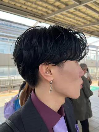 ヘアアレンジ メンズ AITOKYOアキラ 渋谷/縮毛/パーマのヘアスタイル