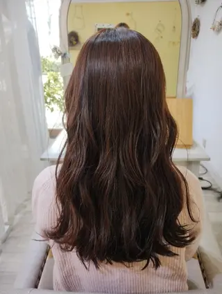 ロング amiu/カラー/ス パ🐰土井志歩のヘアスタイル