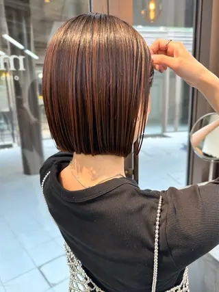 ショート カラー ボブ/ショート /パーマ/shinのヘアスタイル