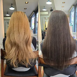 セミロング カラー 野村 果音(カノン)のヘアスタイル