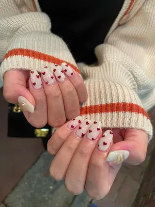 ネイル はばすみれ🎀ﾈｲﾙ 光ﾌｪｲｼｬﾙ ﾍｱのネイルデザイン