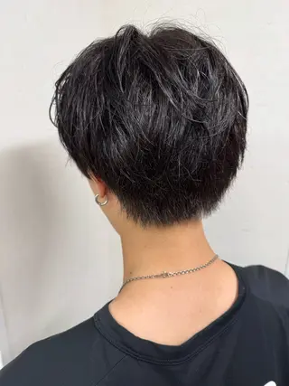 ショート メンズ パーマ/ハイトーン /吉田眞のヘアスタイル