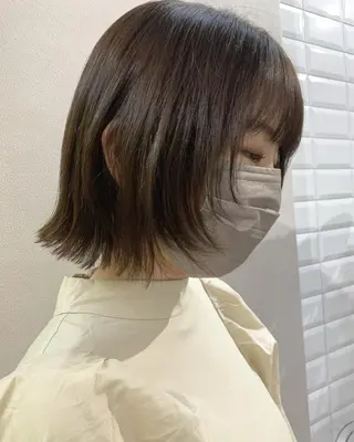 ショート カラー hub hair レイヤー/透明感のヘアスタイル