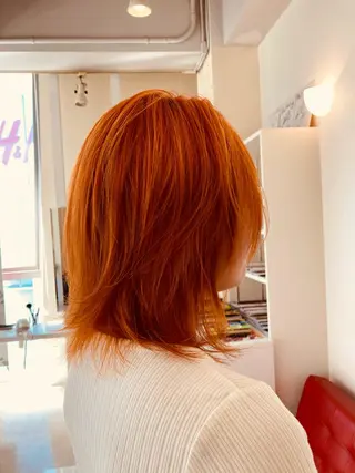 ミディアム カラー PazRood 山下のヘアスタイル