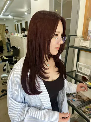 ロング カラー 🌼sunc HINAMI🌼のヘアスタイル