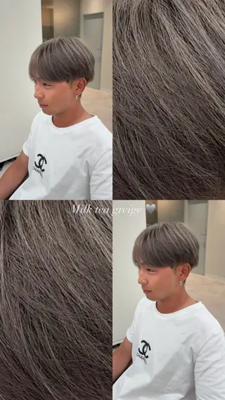 カラー メンズ 日吉 里緒のヘアスタイル