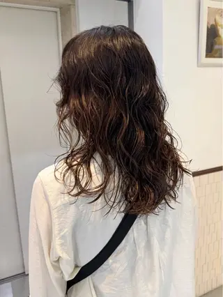 ロング パーマ デジタルパーマ 🌀ボブ　萩原　龍のヘアスタイル