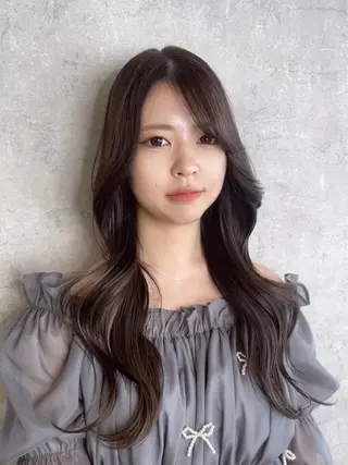 ロング トレンド韓国レイヤー 🇰🇷のんのヘアスタイル