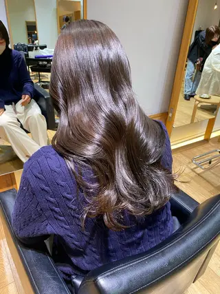 セミロング カラー 🎗️【ヘアセット 美眉】吉川玲🎗️のヘアスタイル