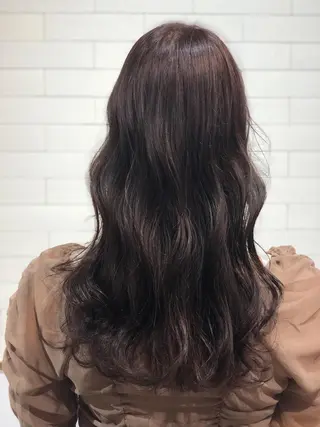 ロング カラー 髪質改善⌇透明感 カラー⌇川上葵のヘアスタイル