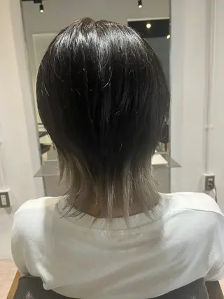 ミディアム 菊地 真優のヘアスタイル