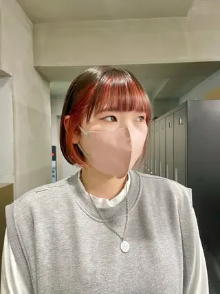 ショート カラー 原田 朱里のヘアスタイル